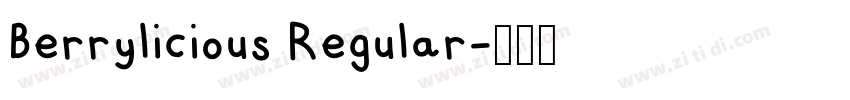 Berrylicious Regular字体转换